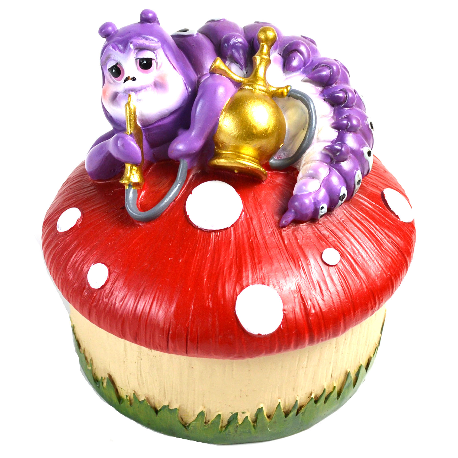 (image for) 4" dia Caterpillar Alice Mushroom box