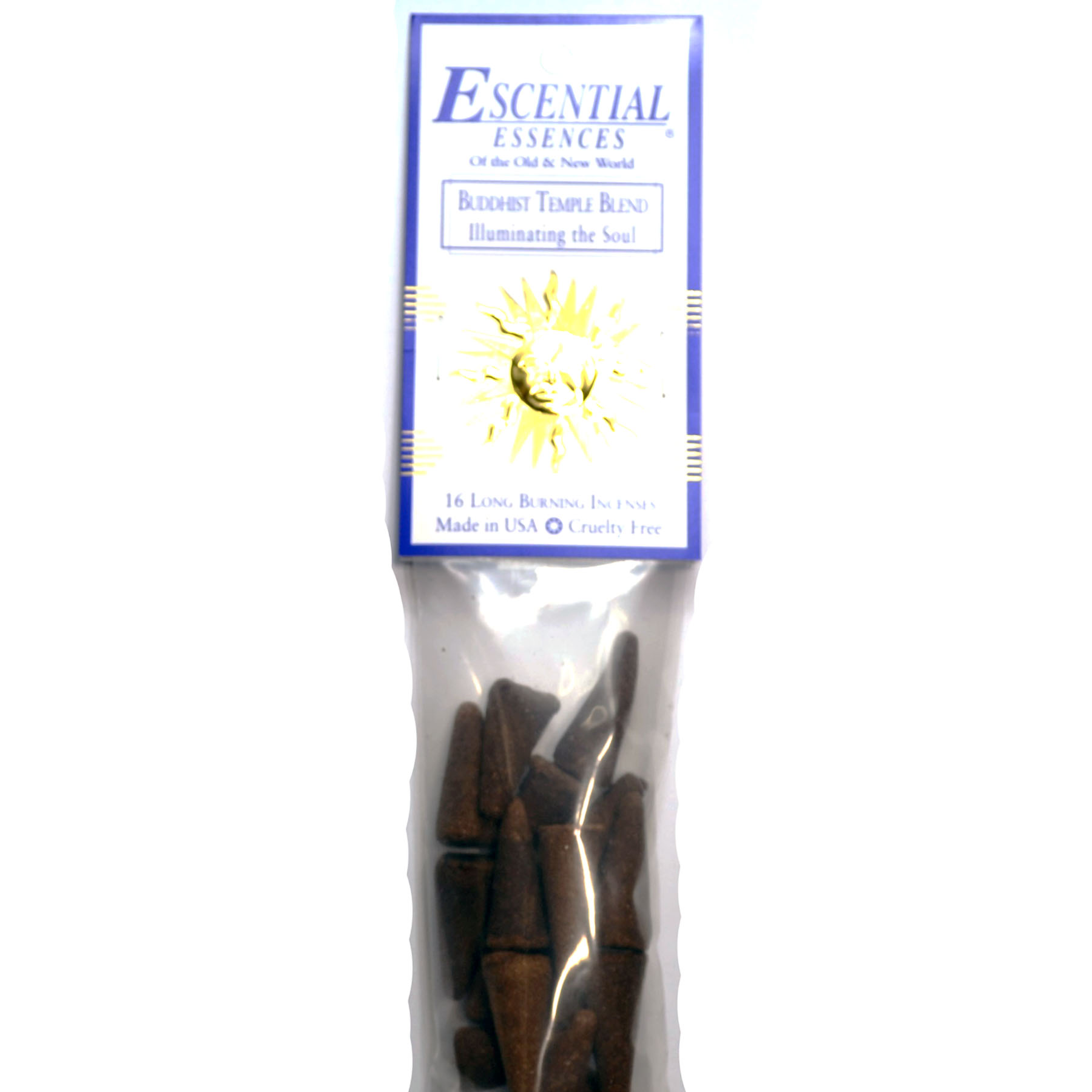(image for) 16/pk Buddhist escential essences incense cones
