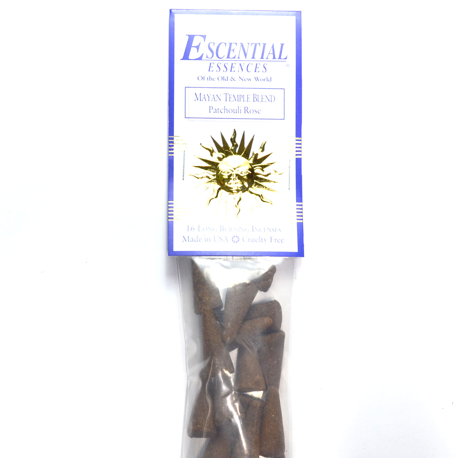 (image for) 16/pk Mayan Temple escential essences incense cones