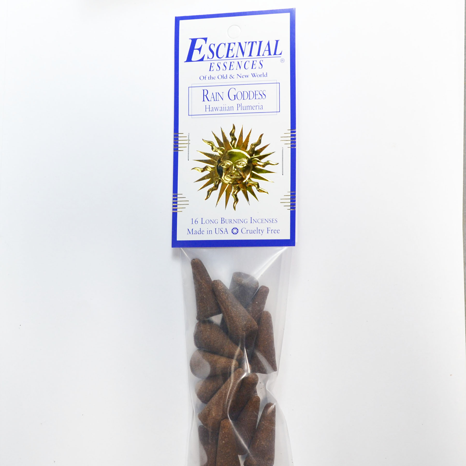 (image for) 16/pk Rain Goddess escential essences incense cones
