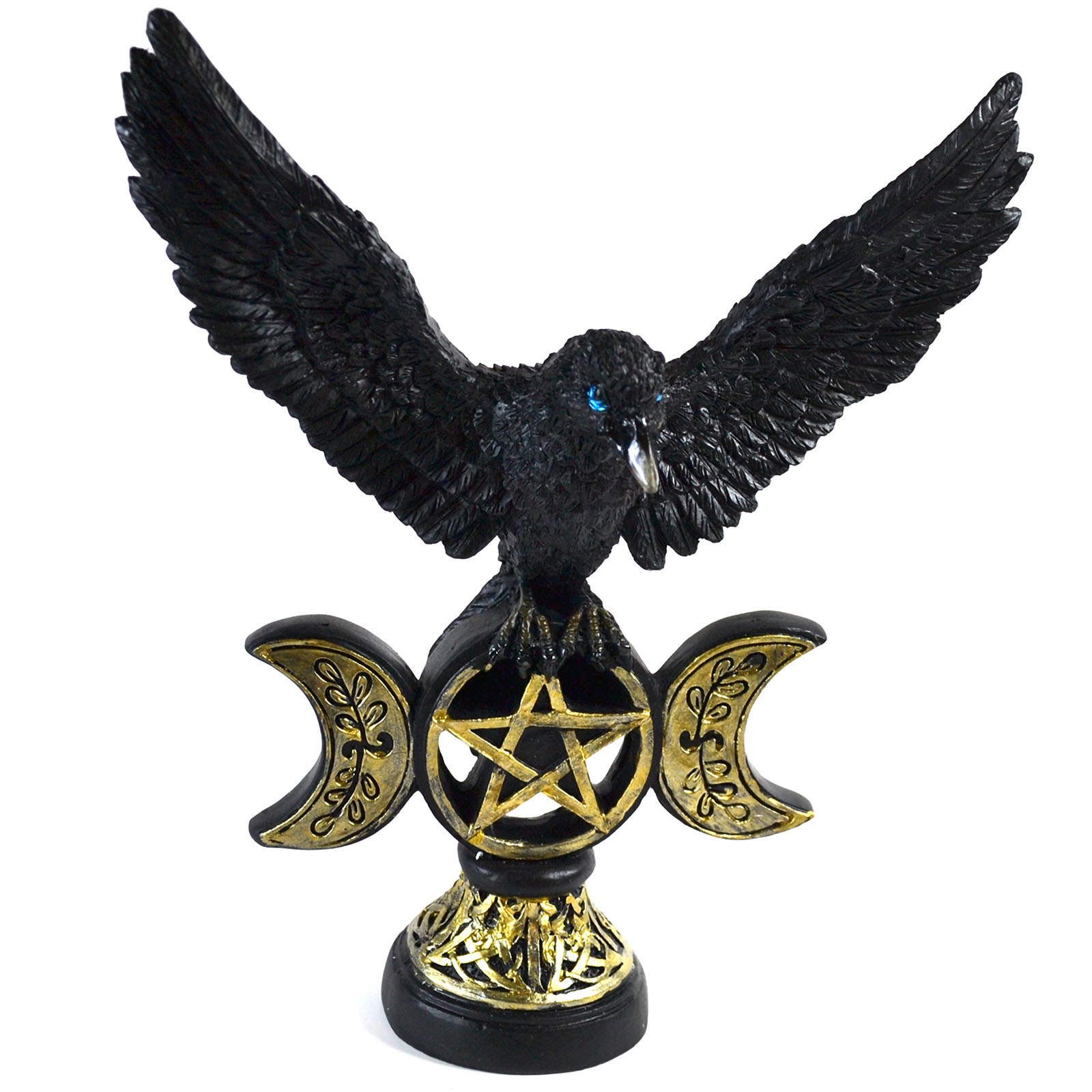 (image for) 7 1/4" Flying Crow on Pentagram